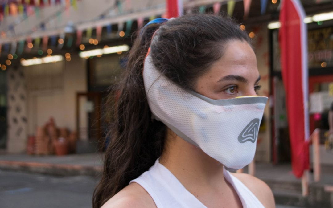 Sports Product design graduate Oli Bartoszek designs an air filtration mask, “Airbender”
