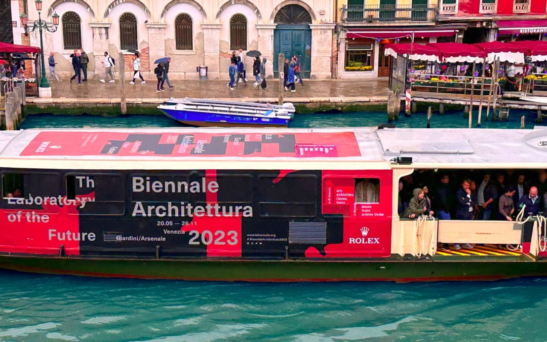 IHBE returns from opening the Transpecies Design Exhibit at the 2023 Venice Biennale that is featured in Dezeen